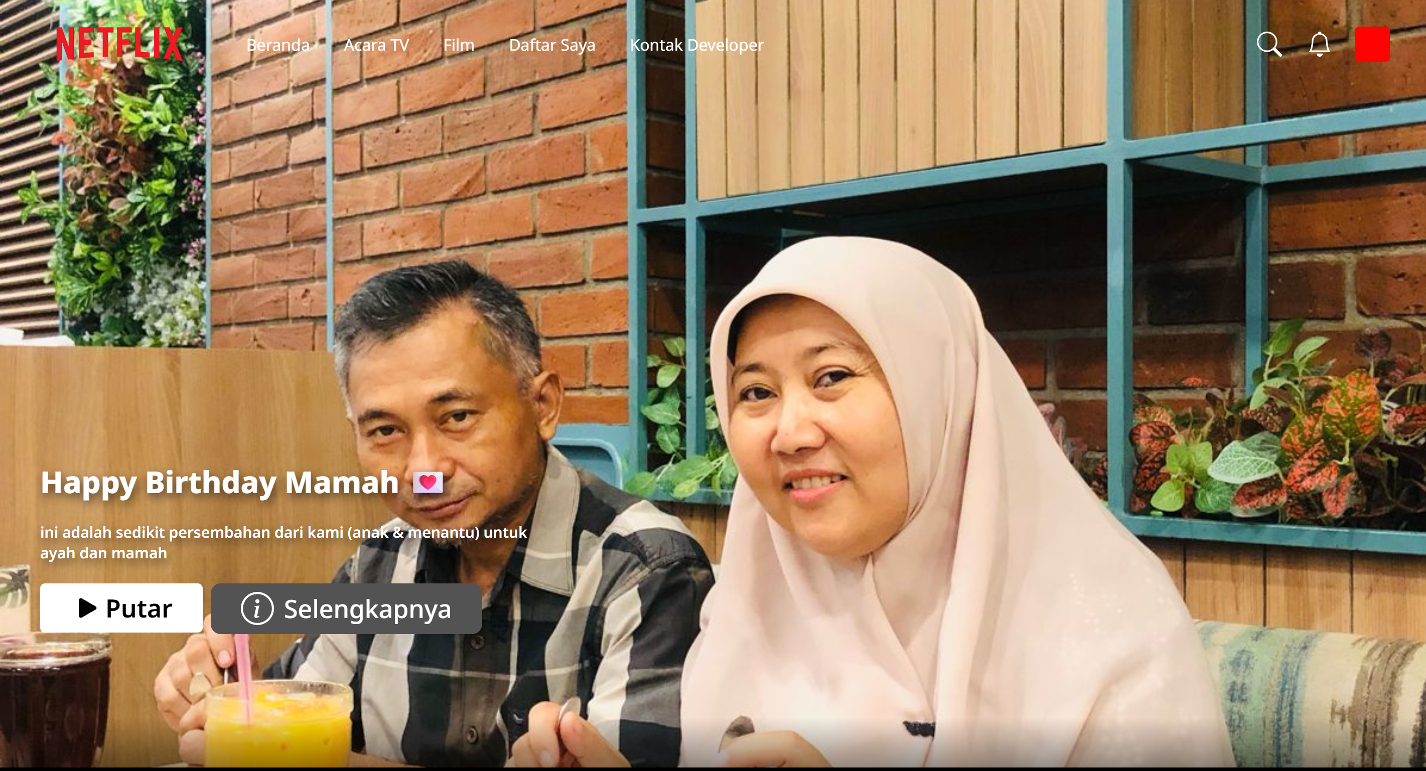 Birthday Project (Netflix Clone)